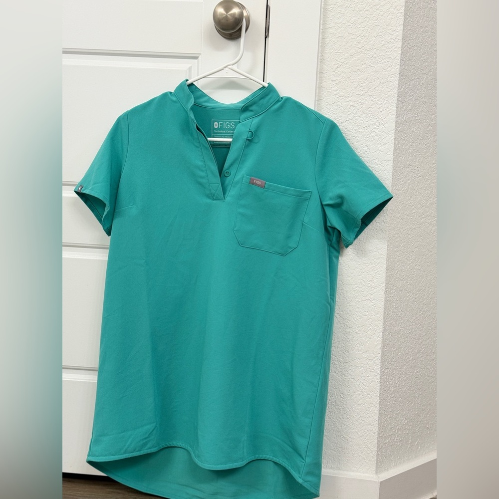 Surgical Green Maternity Figs Scrubs Top and Bottom